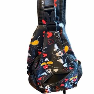 Disney Black and Red Mickey Mouse Sling Backpack